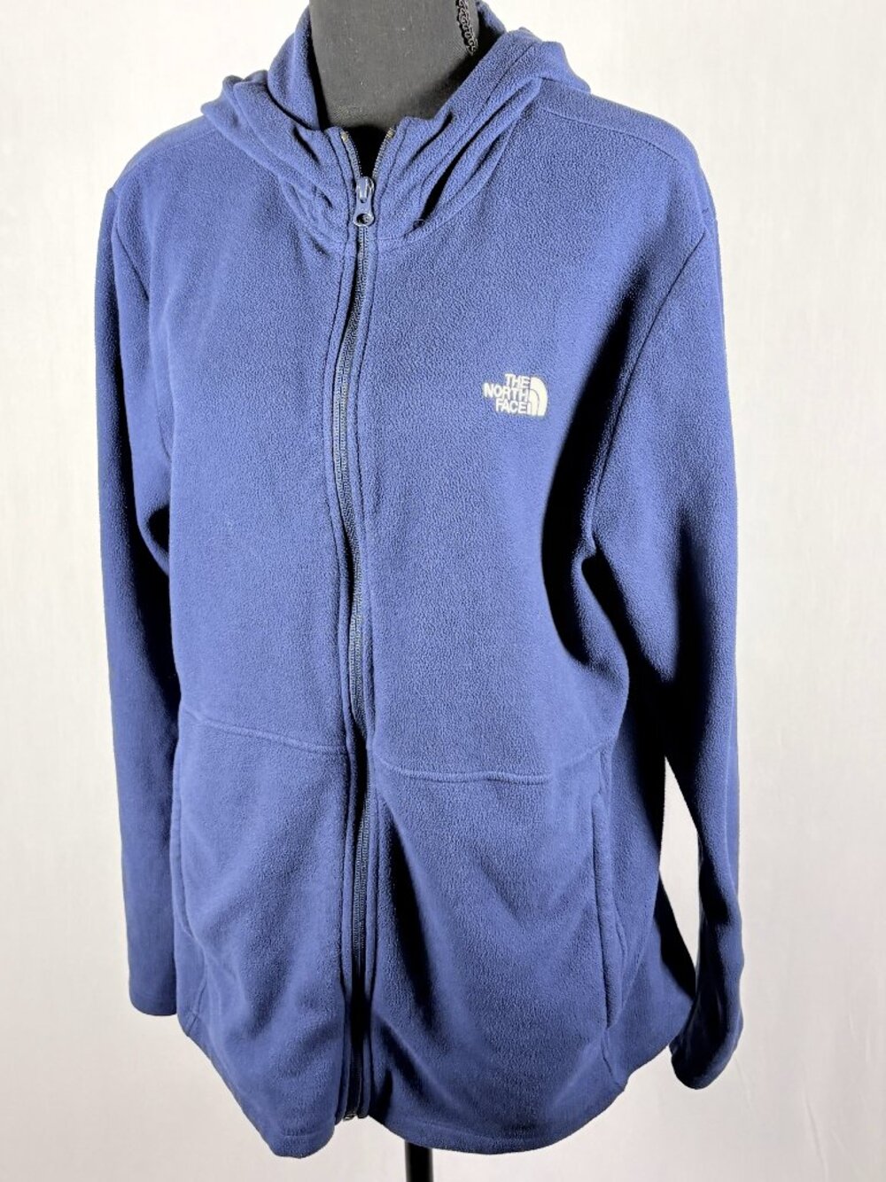 The North Face | Men’s Full Zip Hooded Fleece Jacket | Size Medium | Blue